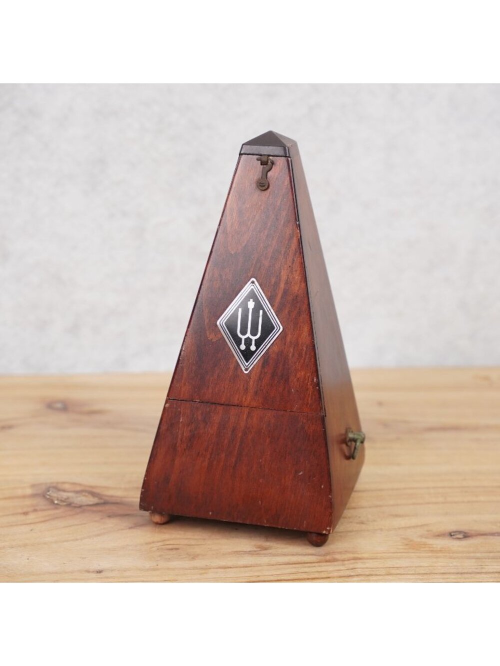 Vintage 1940s Wittner Maelzel Metronome Windup Wood Germany Music Instrument